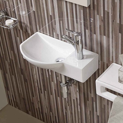 Подвесная раковина WeltWasser WW AISBACH 7950 GL-WT R белый глянец