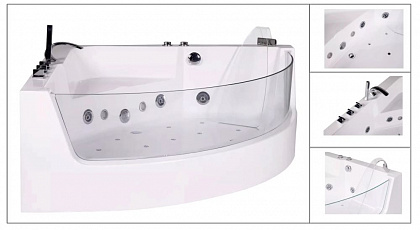 Ванна Ceruttispa C-401A 150х150 с гидромассажем Ванна Ceruttispa C-401A 150х150 с гидромассажем