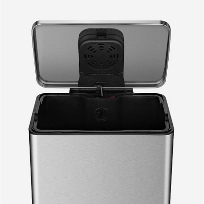 Мусорное ведро Weltwasser WW LASSY MT 30L Хром матовый Мусорное ведро Weltwasser WW LASSY MT 30L Хром матовый
