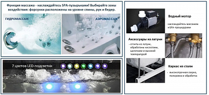 Ванна Ceruttispa C-401A 150х150 с гидромассажем Ванна Ceruttispa C-401A 150х150 с гидромассажем
