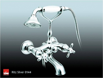 Смеситель для ванны и душа TIMO Ritz 0144Y SILVER