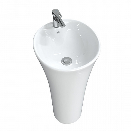 Напольная раковина Cerutti Adelina CT7274 45x45 Белая Напольная раковина Cerutti Adelina CT7274 45x45 Белая