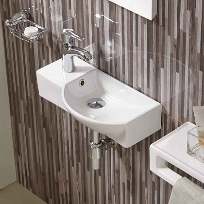 Подвесная раковина WeltWasser WW AISBACH 7950 GL-WT L белый глянец