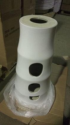 Напольная раковина WeltWasser WW Leerbach 4242 GL-WT белый глянец Напольная раковина WeltWasser WW Leerbach 4242 GL-WT белый глянец