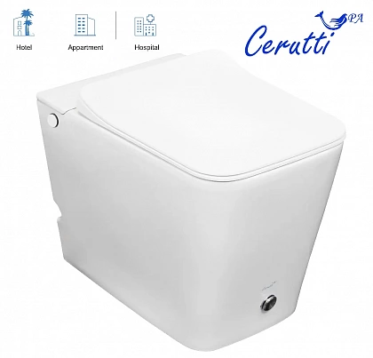 Приставной унитаз Cerutti Disgrazia Pulse CT7269 С функцией импульсного смыва