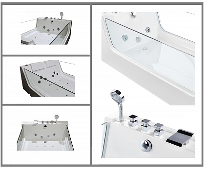Ванна CeruttiSpa C-454A 170*120 с гидромассажем Ванна CeruttiSpa C-454A 170*120 с гидромассажем