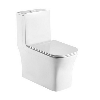 Унитаз моноблок WeltWasser WW Glanbach 001 GL-WT белый глянец
