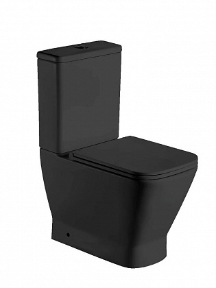 Унитаз компакт WeltWasser WW Rotbach 001MT-BL черный матовый