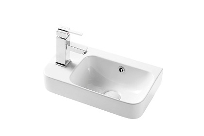 Подвесная раковина WeltWasser WW AISBACH 5117 L белый глянец