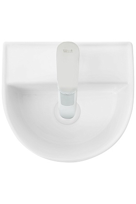 Подвесная раковина WeltWasser WW AISBACH 5062 белый глянец Подвесная раковина WeltWasser WW AISBACH 5062 белый глянец