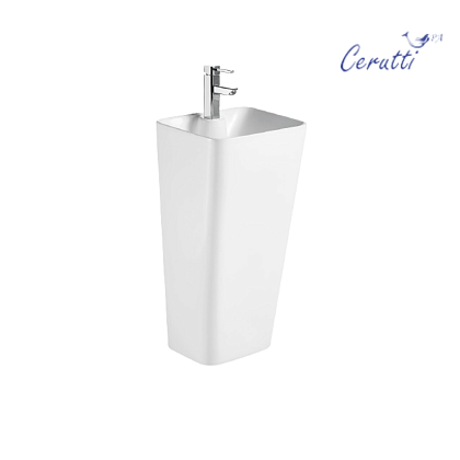 Напольная раковина Cerutti Dorris  CT7830 43x36 Белая