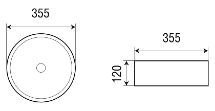 Накладная раковина WeltWasser WW ELBACH 3134 MDG серый матовый Накладная раковина WeltWasser WW ELBACH 3134 MDG серый матовый