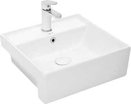 Встраиваемая раковина WeltWasser WW DEILBACH 4010 белый глянец
