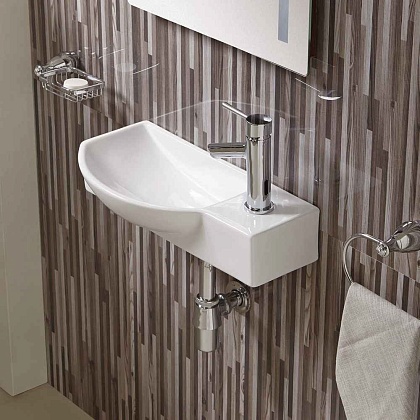 Подвесная раковина WeltWasser WW AISBACH 7945 GL-WT R белый глянец