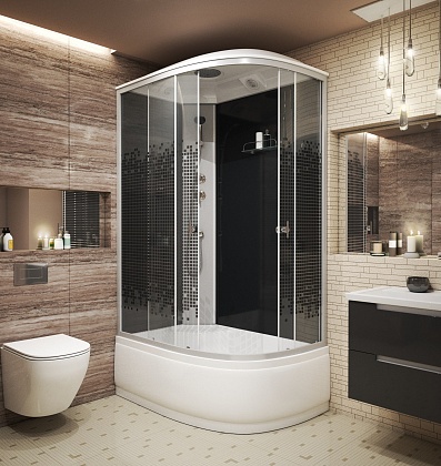 Душевая кабина NIAGARA NG-7510-14 L BLACK