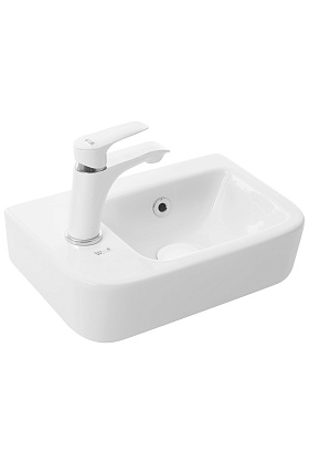 Подвесная раковина WeltWasser WW AISBACH 10100 L белый глянец