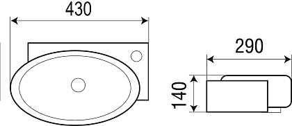 Подвесная раковина WeltWasser WW AISBACH 5011-R белый глянец