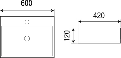 Накладная раковина WeltWasser WW ELBACH 2173 MW белый матовый