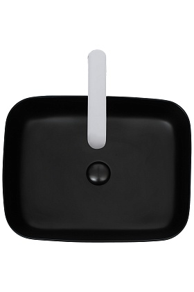 Накладная раковина WeltWasser WW ELBACH 2195 MB черный матовый Накладная раковина WeltWasser WW ELBACH 2195 MB черный матовый