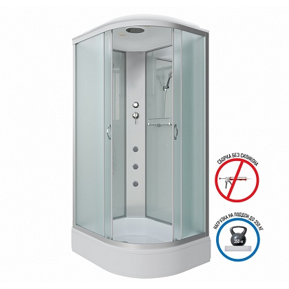 Душевая кабина Niagara Classic NG-33394-14LG 130х90 со средним поддоном